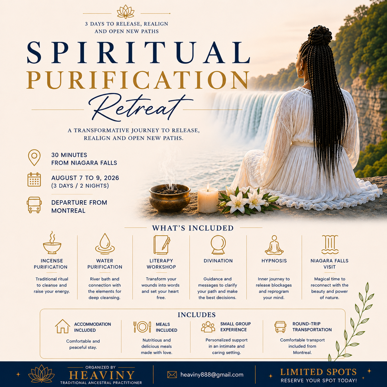 Spiritual Purification Retreat at Niagara Falls