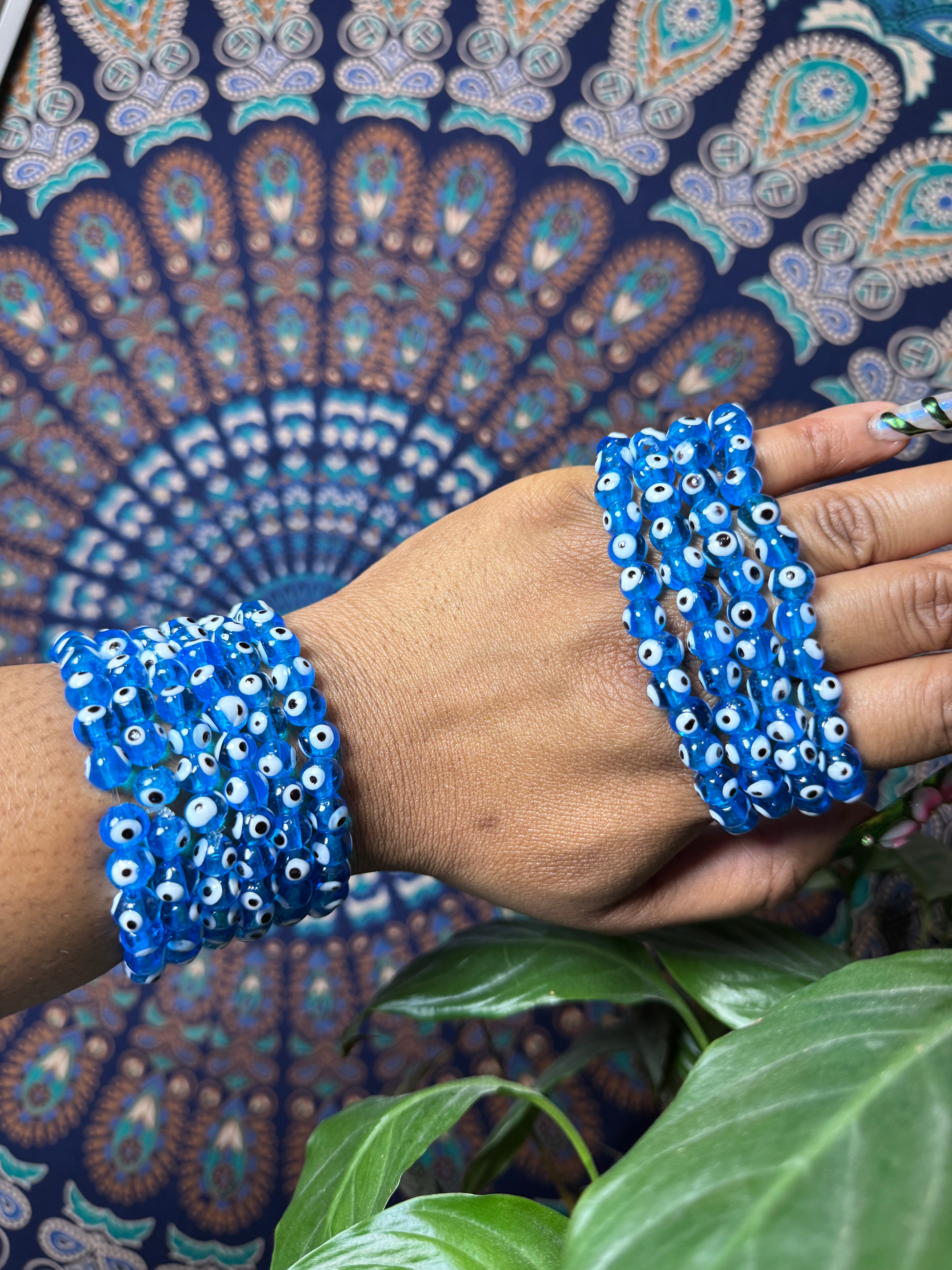 Bracelet Œil de la Chance Bleu Clair – Protection & Bonne Fortune