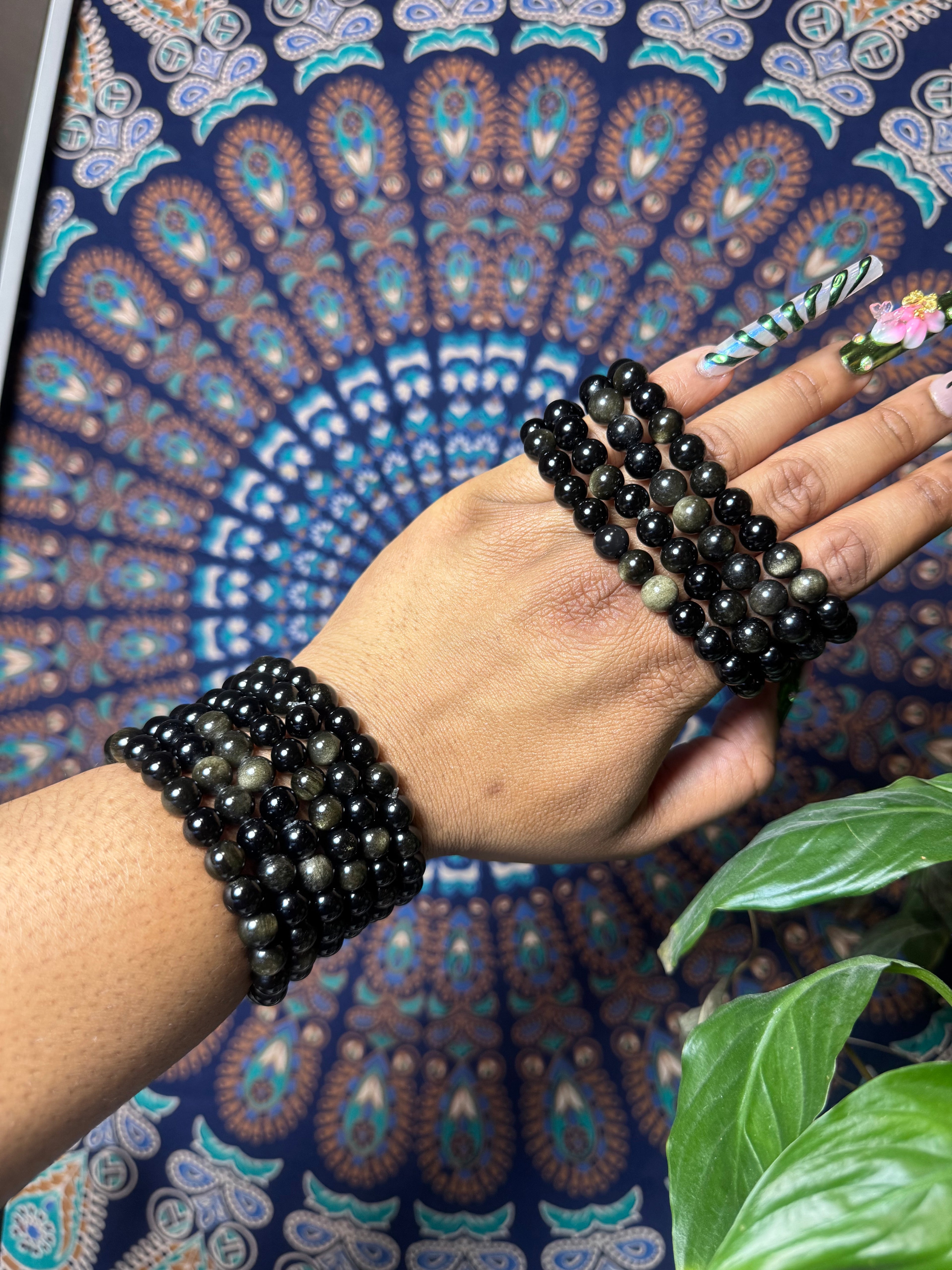 Bracelet Obsidienne(Sheen) – Pouvoir & Lumière Intérieure