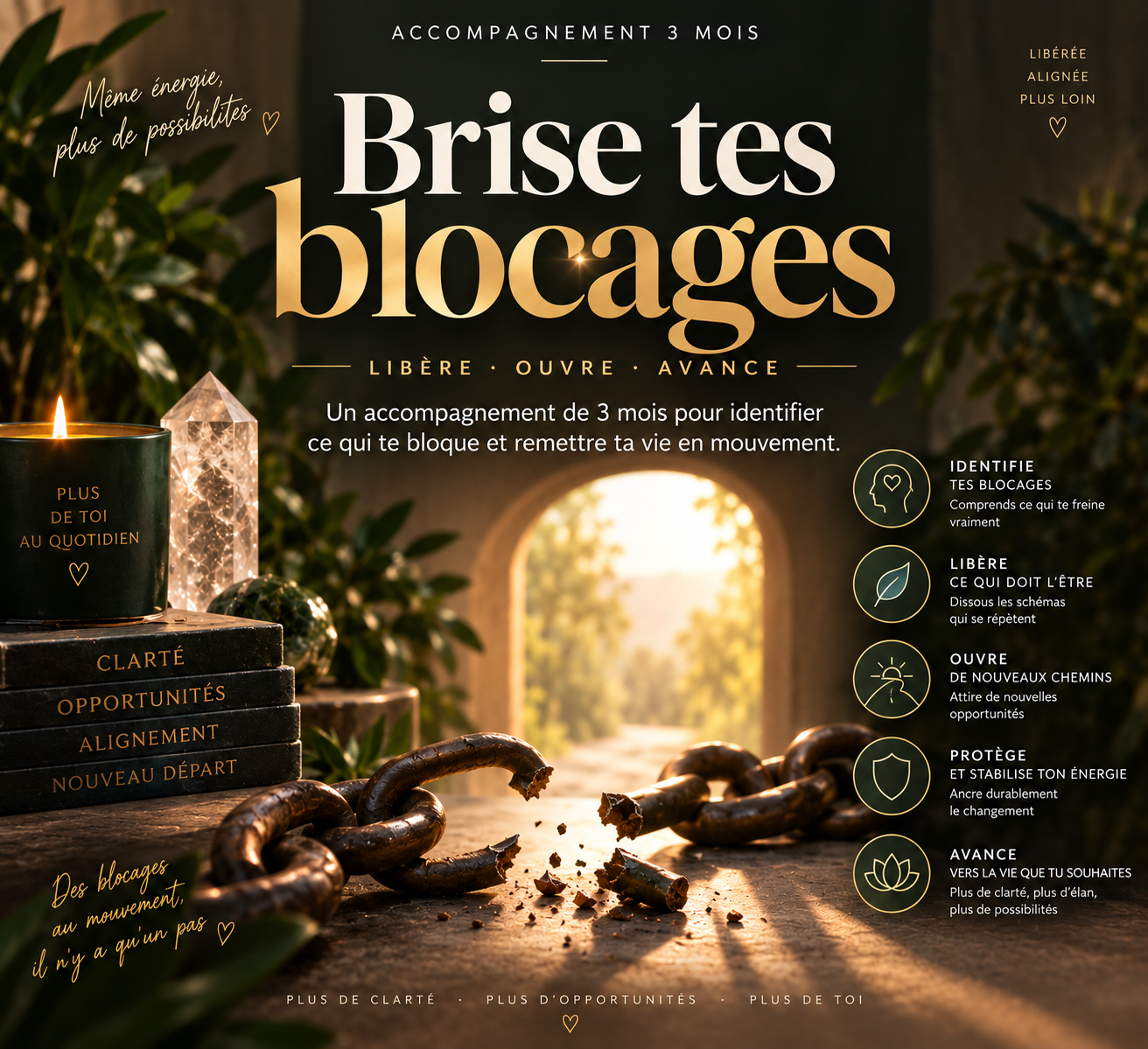 Brise tes blocages — Accompagnement 3 mois