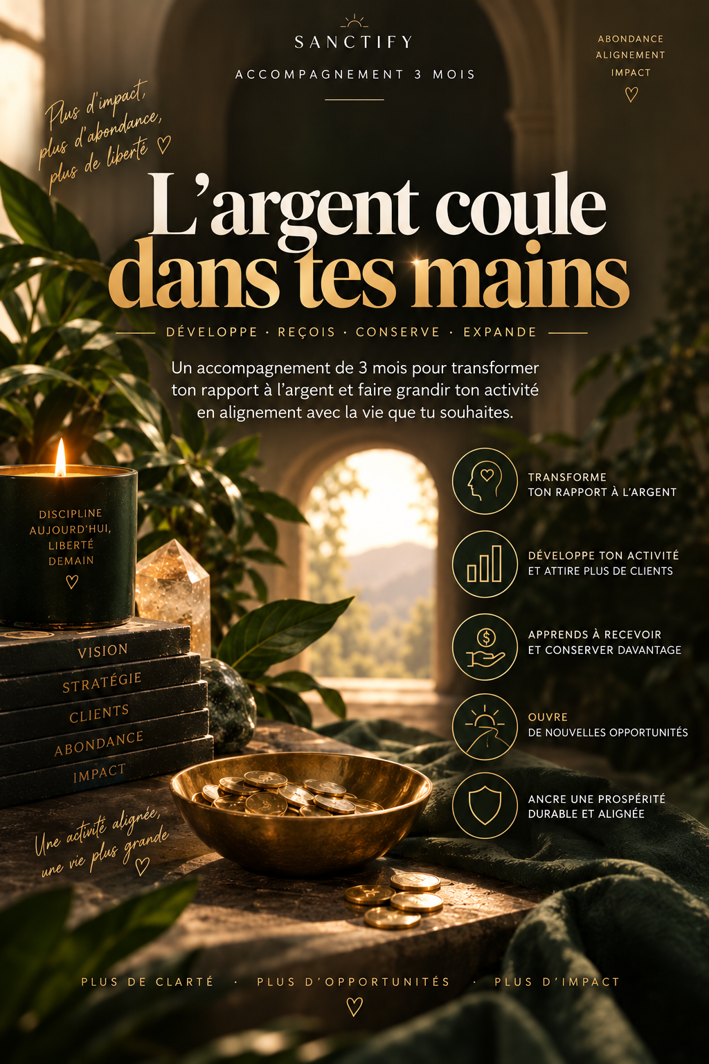 L’argent coule dans tes mains — Accompagnement 3 mois